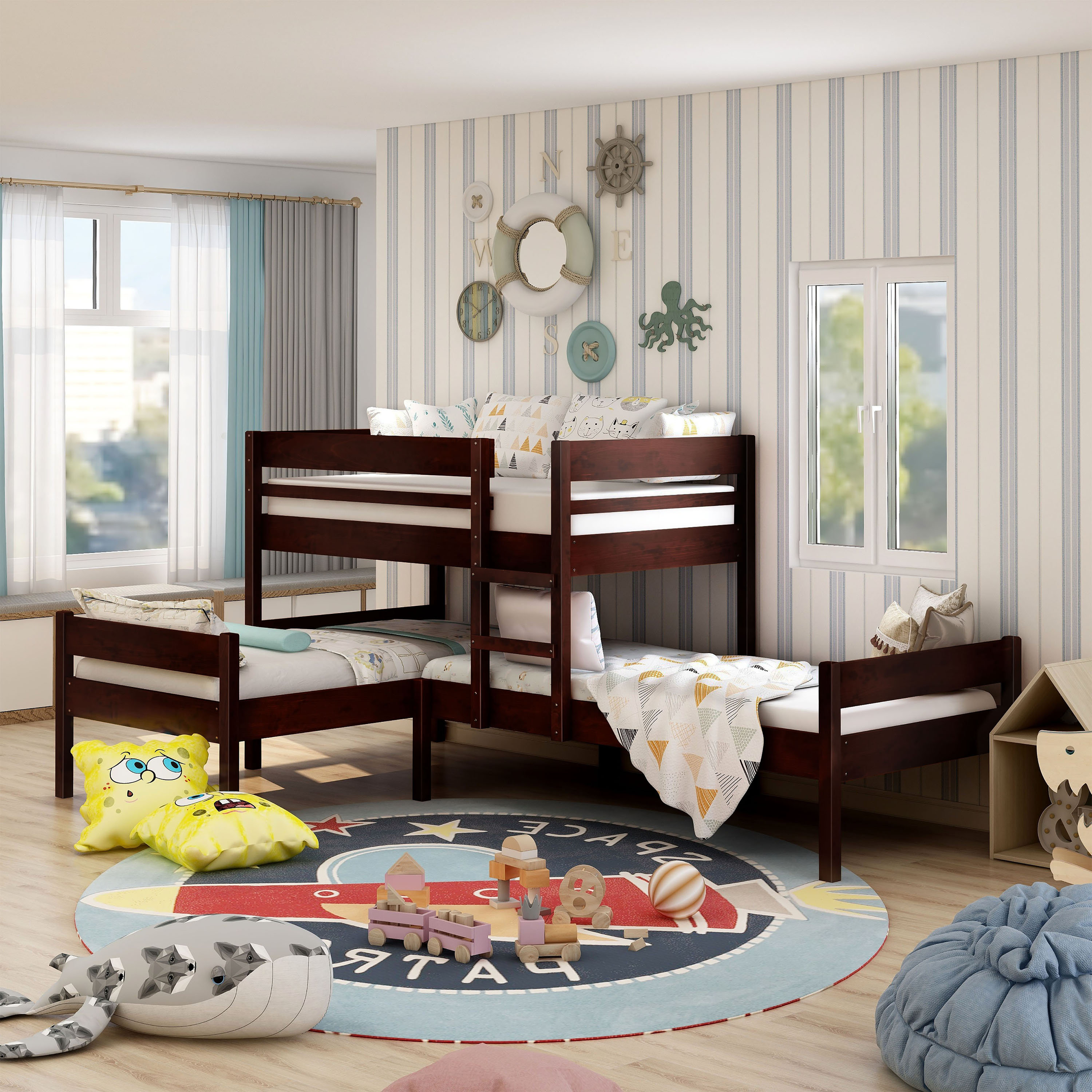 3 bunk bed set hotsell